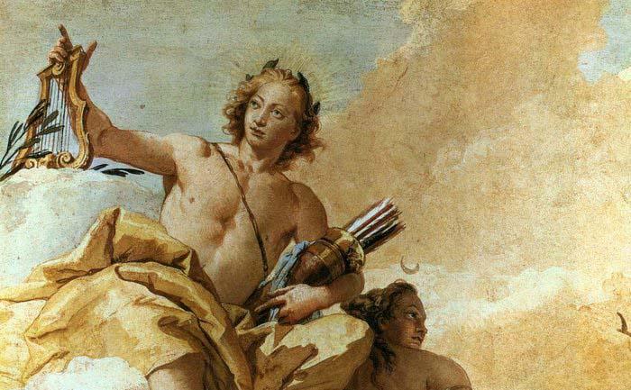TIEPOLO, Giovanni Domenico Apollo and Diana Germany oil painting art